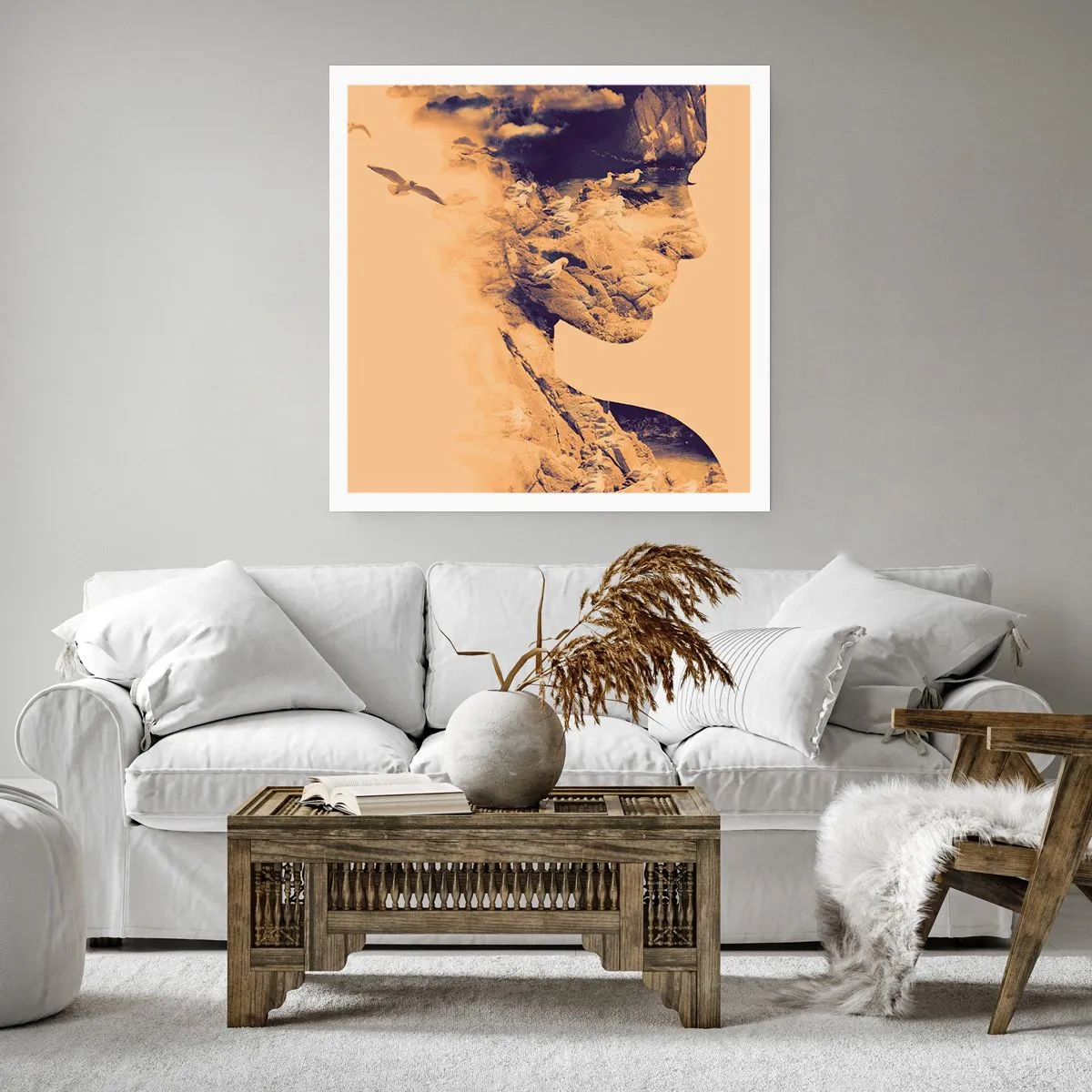 Pôster - Linda por natureza - 50x50 cm