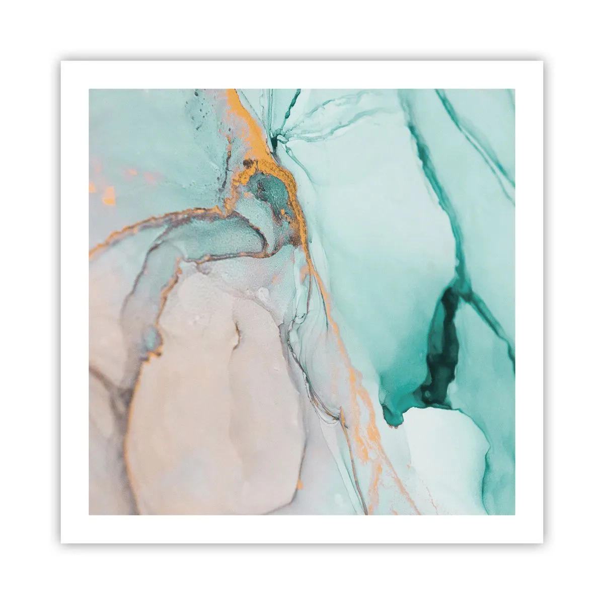 Pôster - Dança das formas e cores - 60x60 cm