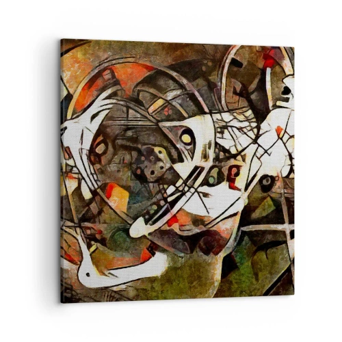 Quadro em tela - Consegue ouvir o movimento? - 50x50 cm