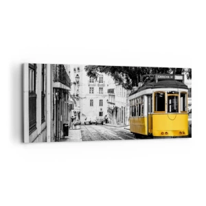 Quadro em tela - E o fado ao fundo - 100x40 cm