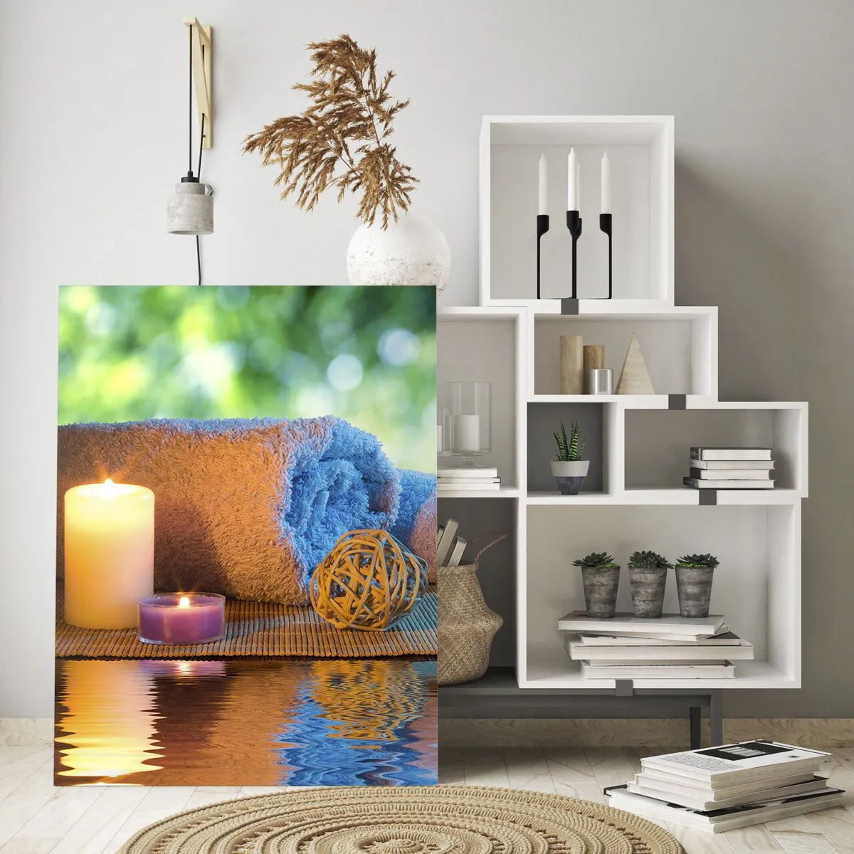 Quadro em vidro - Tempo para o corpo - 50x70 cm