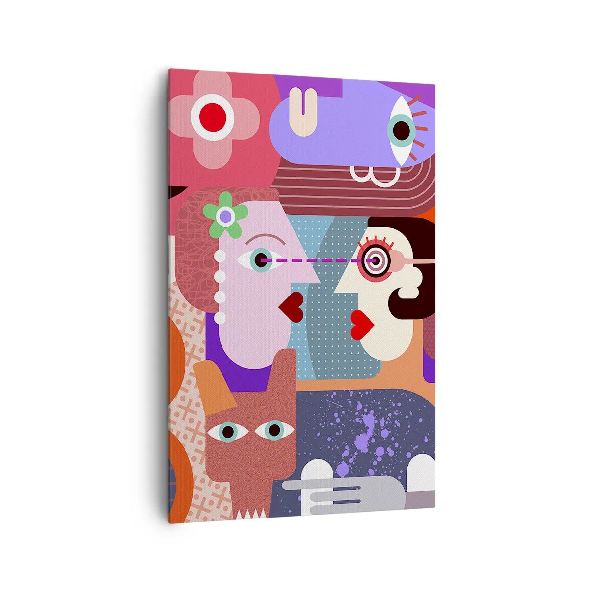 Quadro em tela - Olho no olho - 80x120 cm