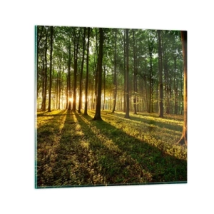 Quadro em vidro - Fotografia de todas as primaveras - 30x30 cm