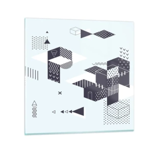 Quadro em vidro - Na alma de um matemático - 60x60 cm