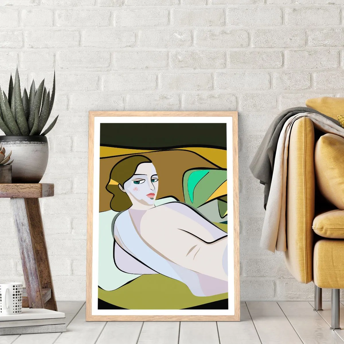 Pôster com moldura de carvalho claro - Retrato íntimo - 61x91 cm