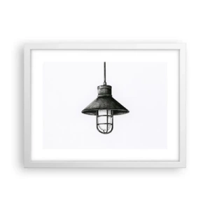 Pôster em moldura branca - Como antigamente… - 40x30 cm