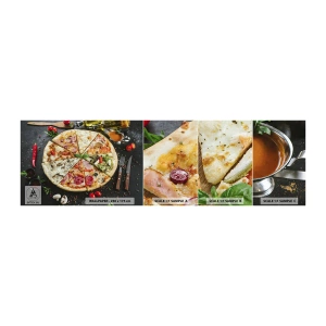 Amostra de papel de parede autocolante Deluxe Sticker - Gama de sabores - Gastronomia, pizza, Itália - 100x30 cm