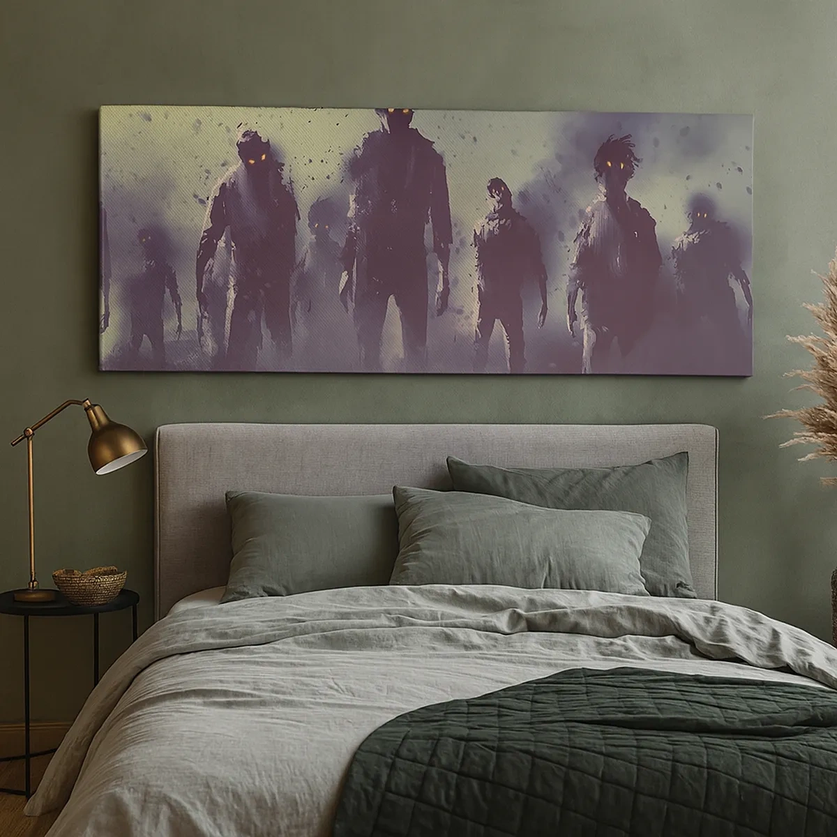 Quadro em tela - Cuidado! Estão a chegar - 30x30 cm