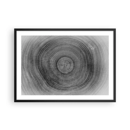Pôster com moldura preta - Sinal dos tempos - 70x50 cm