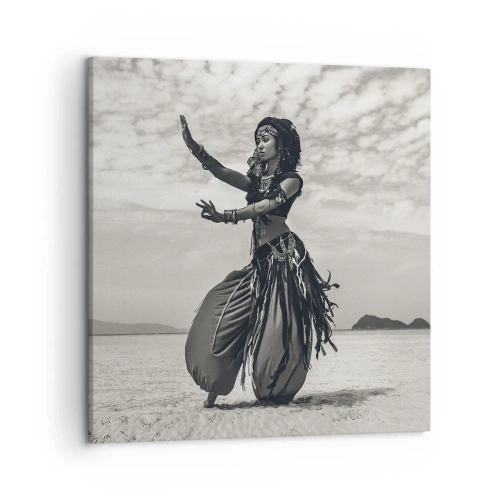 Quadro em tela - Dança das Ilhas do Sul - 50x50 cm
