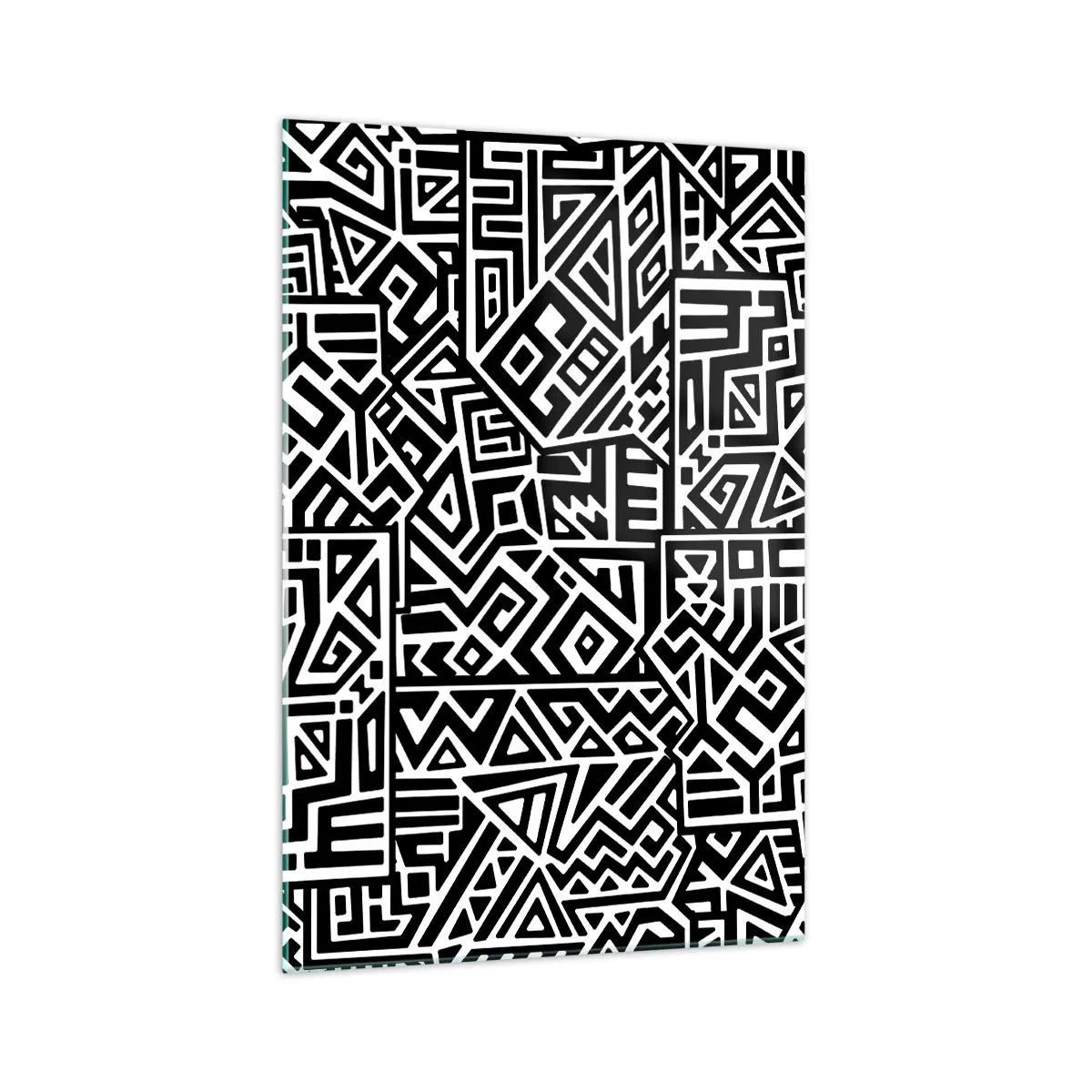 Quadro em vidro - Composição pré-colombiana - 70x100 cm