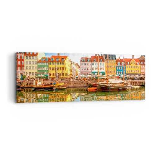 Quadro em tela - Sobre a água tão lisa como um espelho - 90x30 cm