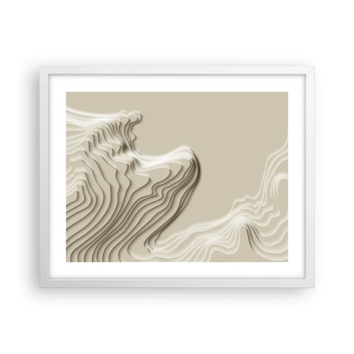 Pôster em moldura branca - Topografia da arte - 50x40 cm