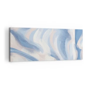Quadro em tela - Ondas azuis - 120x50 cm
