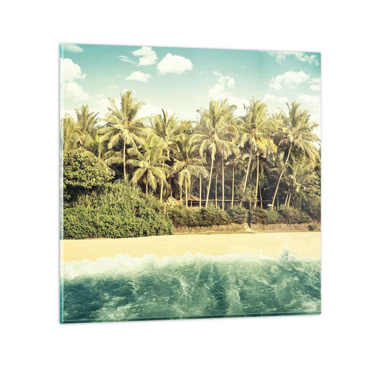 Quadro em vidro - Ou talvez aqui? - 40x40 cm