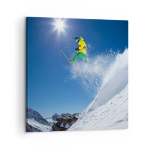 Quadro em tela - Dançando com as montanhas - 60x60 cm