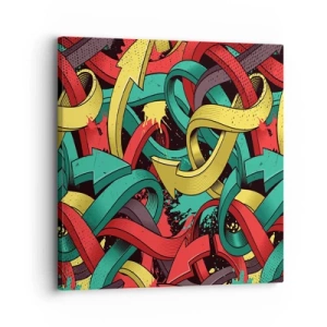 Quadro em tela - Qual o caminho para o destino? - 30x30 cm