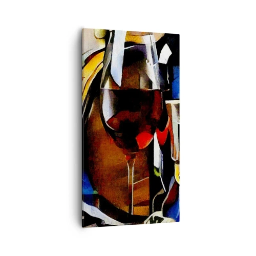 Quadro em tela - E o mundo ganha cor - 55x100 cm