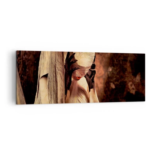 Quadro em tela - Entre o bem e o mal - 140x50 cm