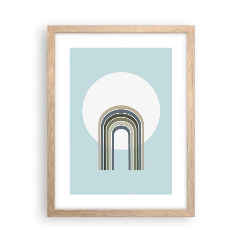 Pôster com moldura de carvalho claro - Atração irresistível - 30x40 cm