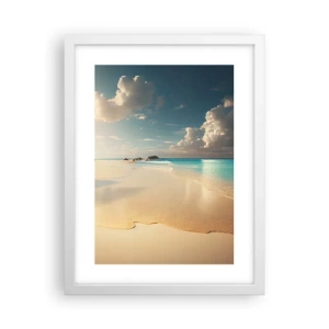 Pôster em moldura branca - Um dia de sonho - 30x40 cm