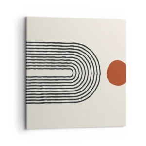 Quadro em tela - Magnetismo de formas e cores - 60x60 cm