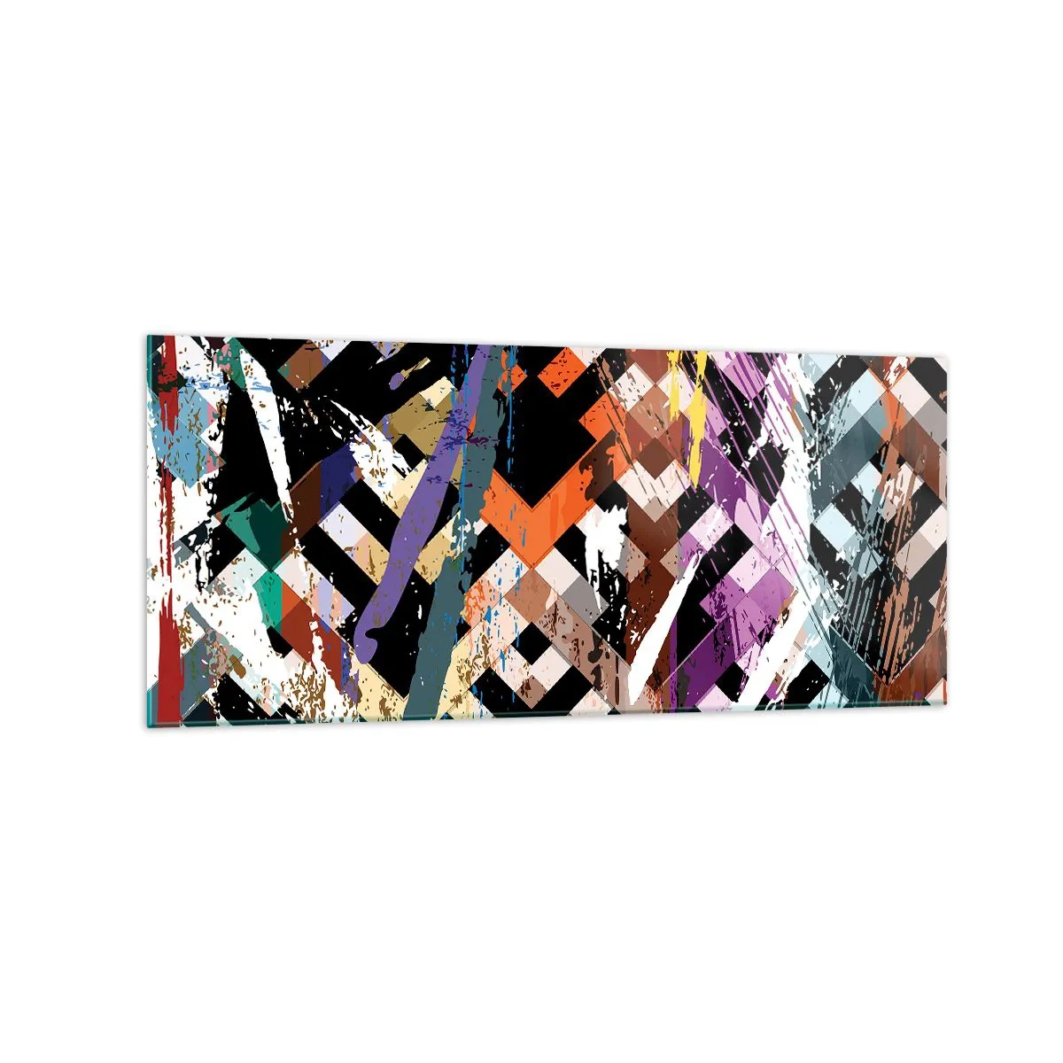 Quadro em vidro - Ao quadrado - 120x50 cm