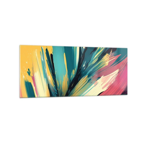 Quadro em vidro - Composição – uma explosão de alegria - 120x50 cm