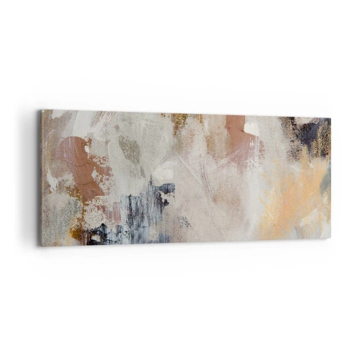 Quadro em tela - Abstração enevoada - 100x40 cm