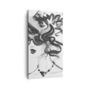 Quadro em tela - Uma dama com caráter - 45x80 cm
