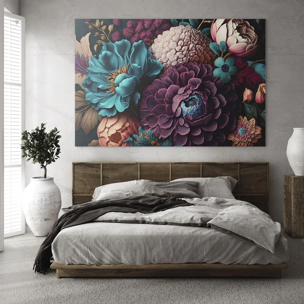 Quadro em vidro - Natureza em abundância - 100x70 cm