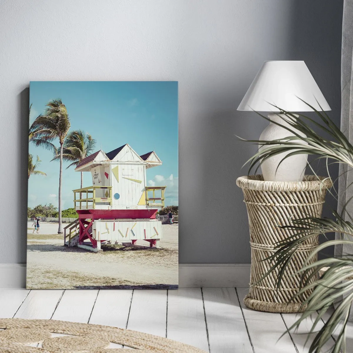 Quadro em tela - Um belo dia pela frente - 45x80 cm