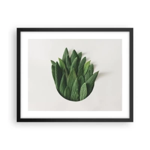 Pôster com moldura preta - Curiosidade indomável - 50x40 cm