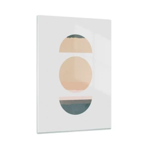 Quadro em vidro - Círculo entre círculos - 50x70 cm