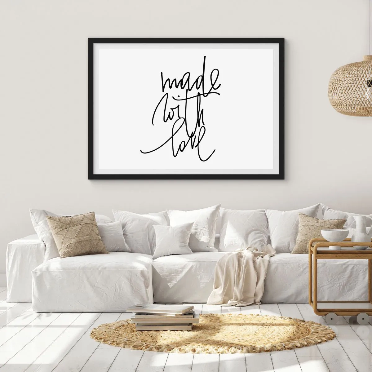 Pôster com moldura preta - A melhor marca - 70x50 cm
