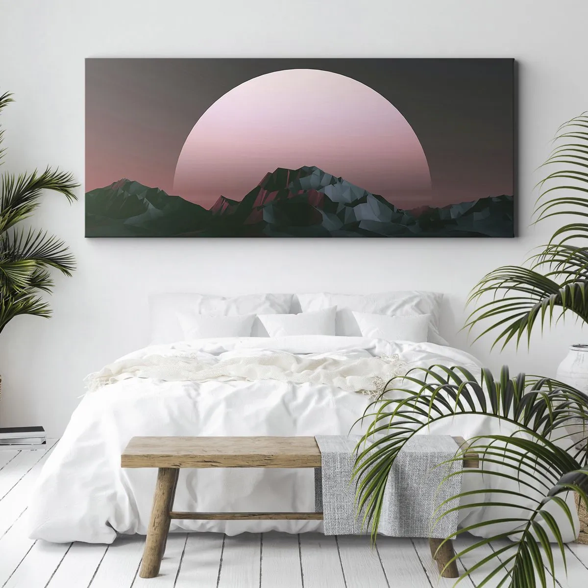 Quadro em tela - Numa galáxia vizinha - 140x50 cm
