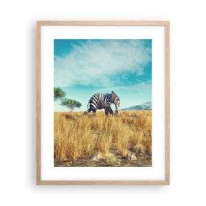 Pôster com moldura de carvalho claro - Cinza não está mais na moda - 40x50 cm