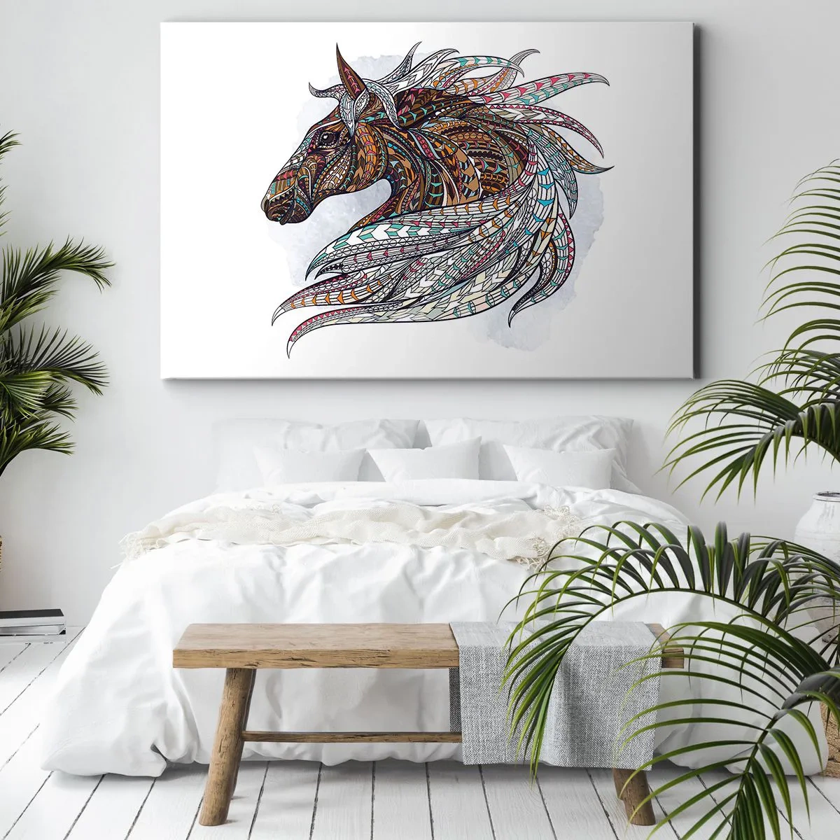 Quadro em tela - Corcel do guerreiro celta - 120x80 cm
