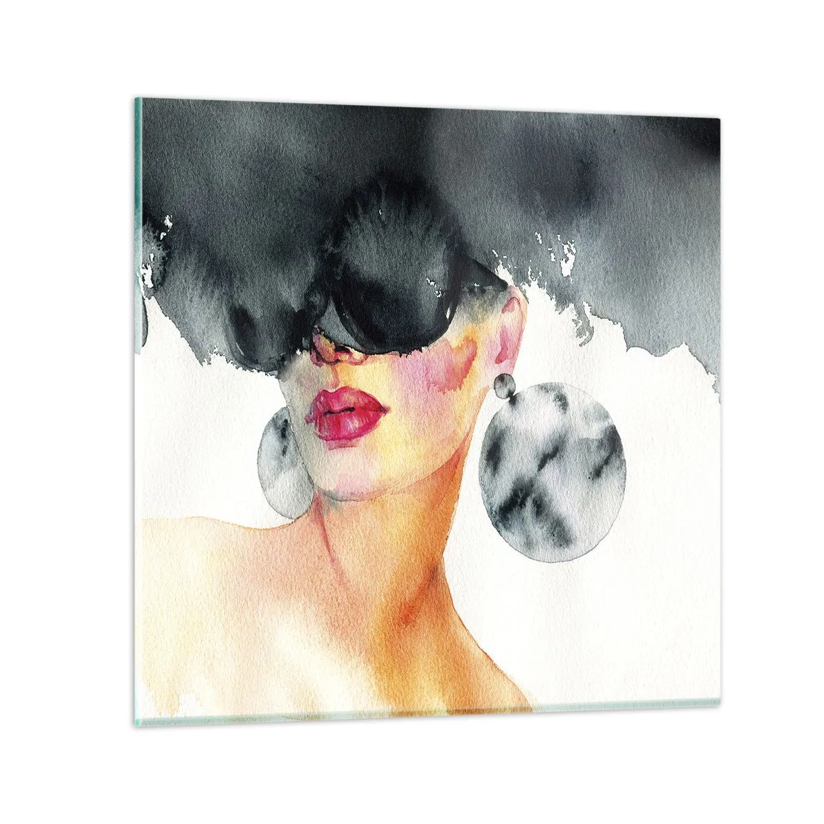 Quadro em vidro - O segredo da elegância - 40x40 cm