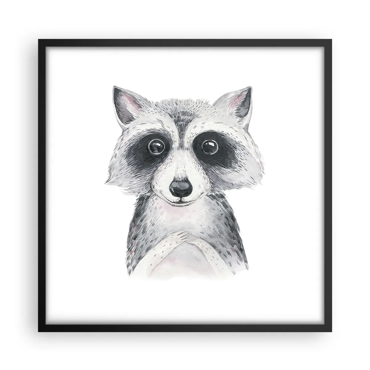 Pôster com moldura preta - Um momento de emoção - 50x50 cm