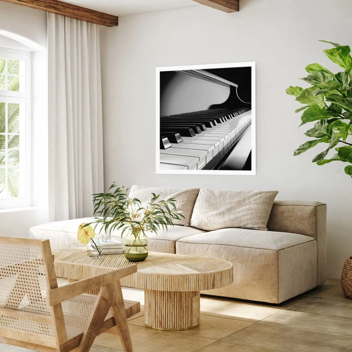 Pôster - Harmonia de formas e cores - 60x60 cm
