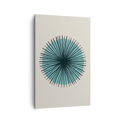 Quadro em tela - Radiante sobre o azul - 80x120 cm