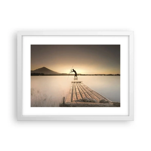 Pôster em moldura branca - Antes de descansar - 40x30 cm