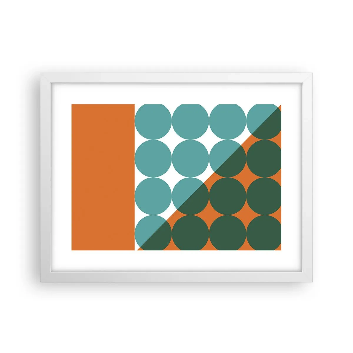 Pôster em moldura branca - Para cima e na diagonal - 40x30 cm