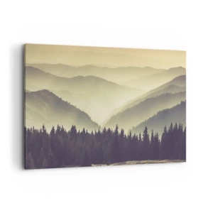 Quadro em tela - Atrás das sete montanhas... - 100x70 cm
