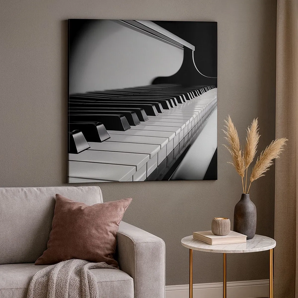 Quadro em tela - Harmonia de formas e cores - 30x30 cm