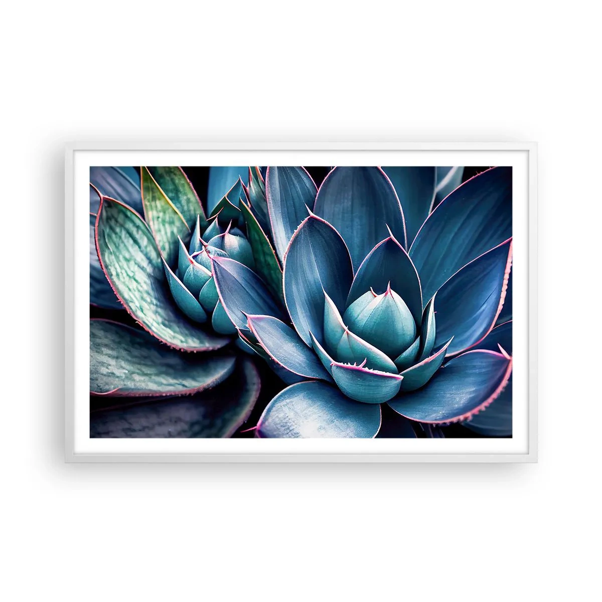 Pôster em moldura branca - Força vital - 91x61 cm