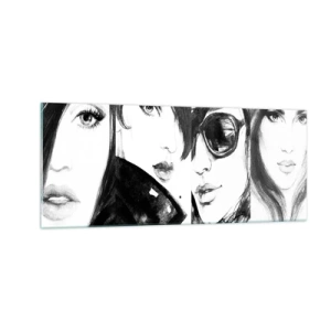 Quadro em vidro - Beleza multiplicada - 100x40 cm