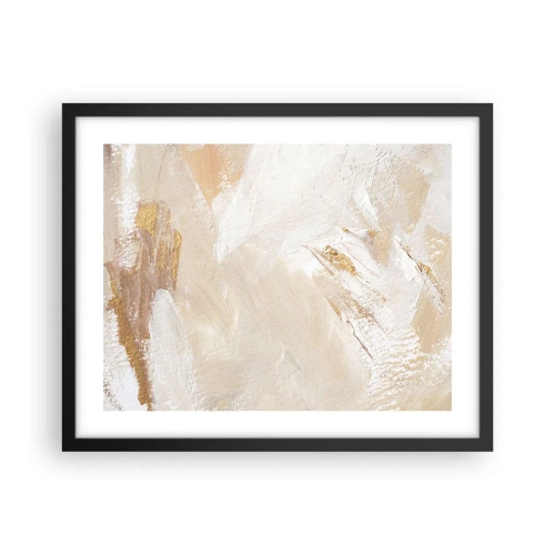 Pôster com moldura preta - Composição pastel - 50x40 cm