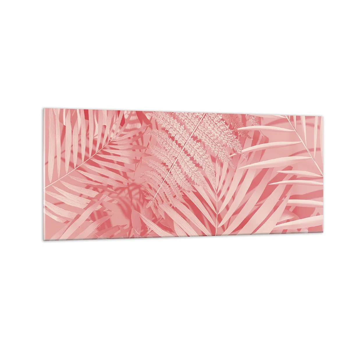 Quadro em vidro - Conceito cor-de-rosa - 100x40 cm